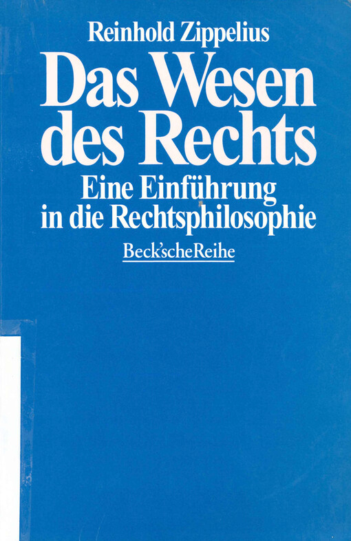 Das Wesen des Rechts : eine Einführung in die Rechtsphilosophie