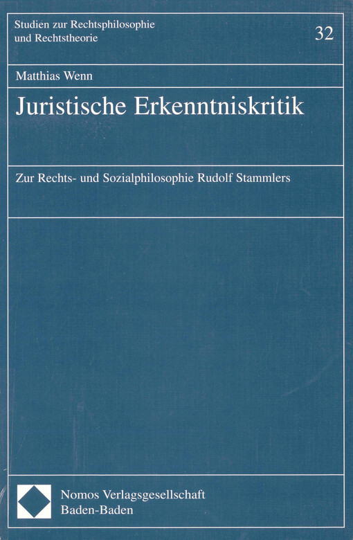 Juristische Erkenntniskritik