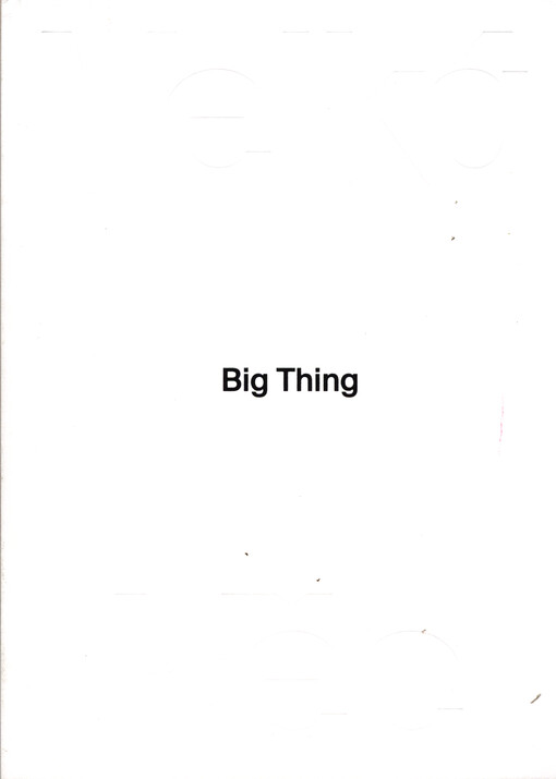 Velká věc = Big thing