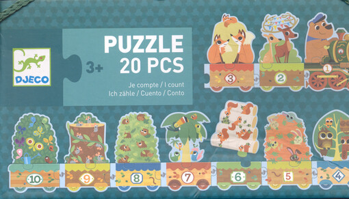 Puzzle duo. Učím se počítat s lesními zvířátky