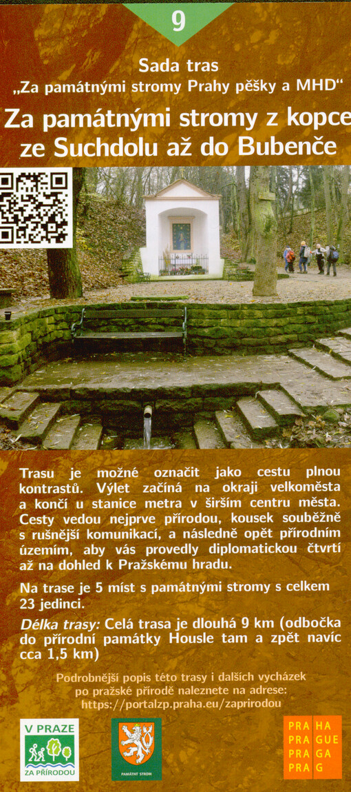 Za památnými stromy z kopce ze Suchdolu až do Bubenče : sada tras 