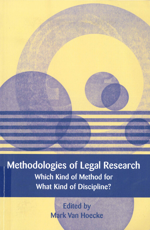 Methodologies of legal research : which kind of method for what kind of discipline?