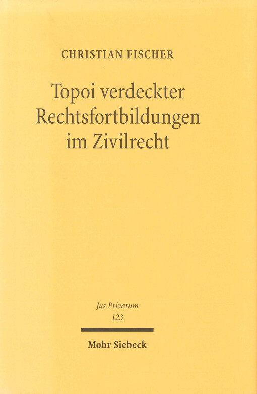 Topoi verdeckter Rechtsfortbildungen im Zivilrecht