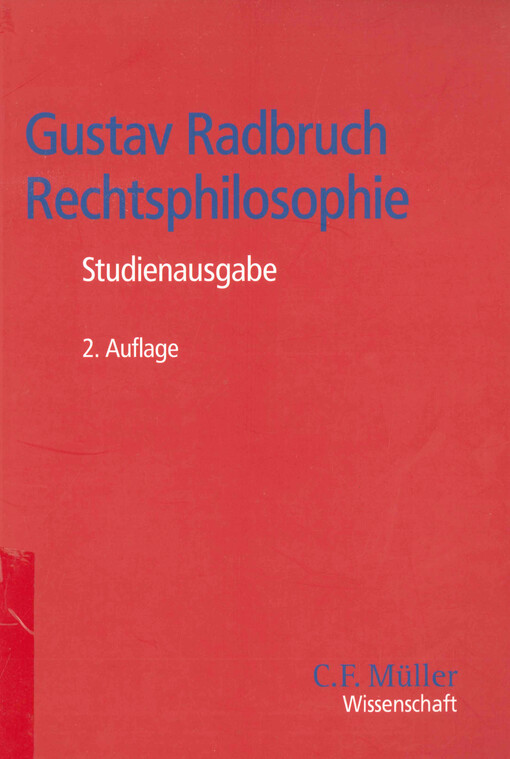 Rechtsphilosophie : Studienausgabe