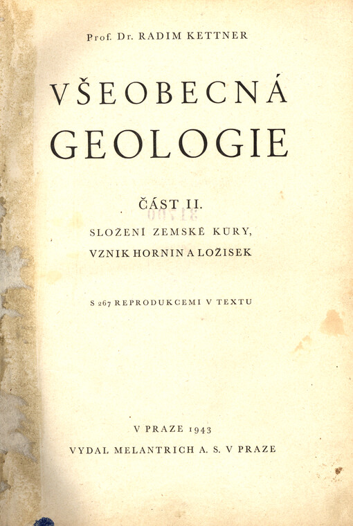 Všeobecná geologie. Část II, Složení zemské kůry, vznik hornin a ložisek