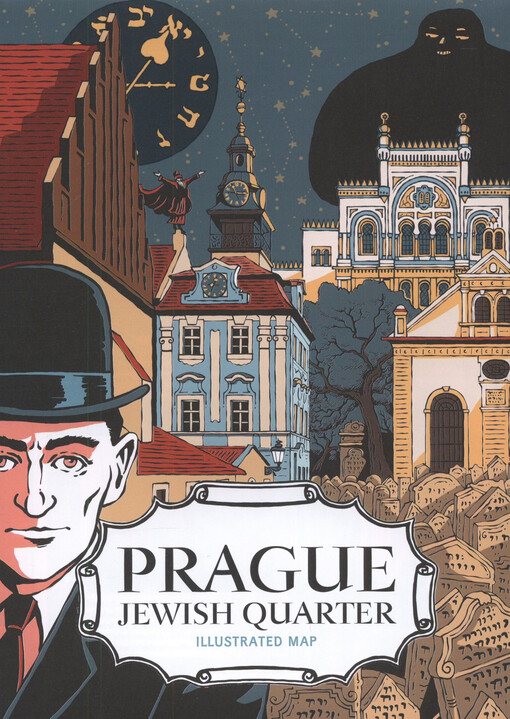 Prague Jewish quarter : illustrated map