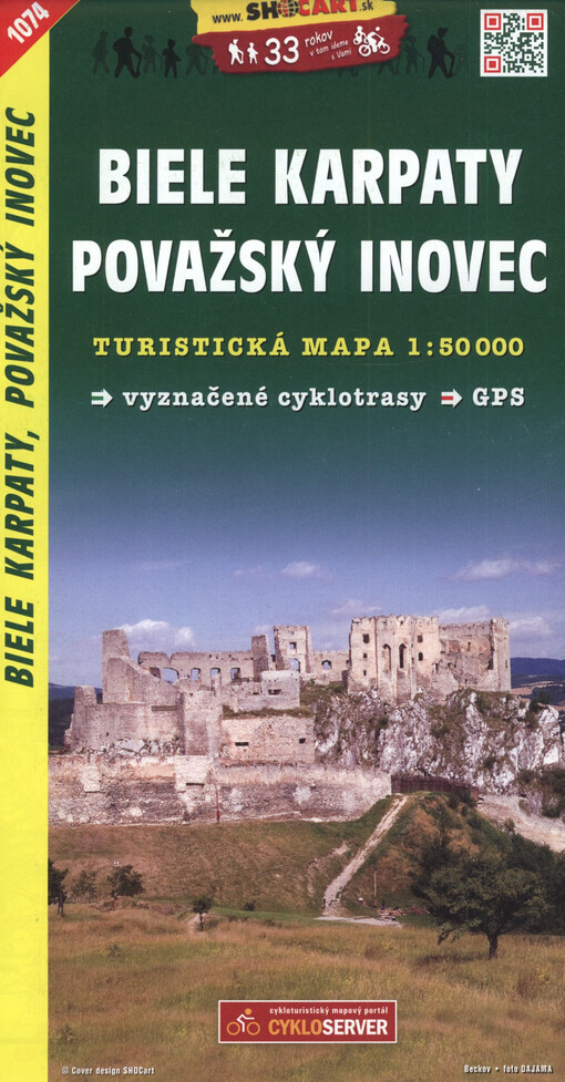 Biele Karpaty, Považský Inovec : turistická mapa 1:50 000 : vyznačené cyklotrasy