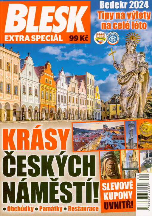 Krásy českých náměstí : bedekr 2024 : tipy na výlety na celé léto