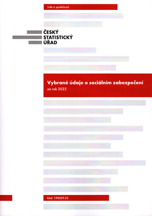 Vybrané údaje o sociálním zabezpečení za rok 2022