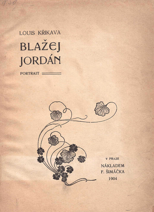 Blažej Jordán : portrait