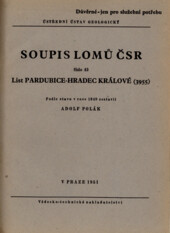 Soupis lomů ČSR.Číslo 43,List Pardubice - Hradec Králové (3955)