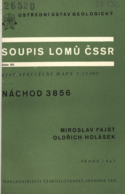 Soupis lomů ČSSR. Číslo 55, Náchod 3856