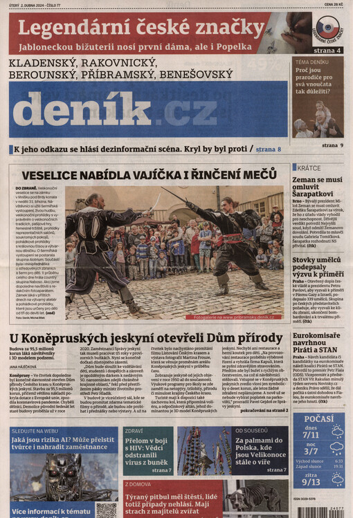 Kladenský, rakovnický, berounský, příbramský, benešovský deník