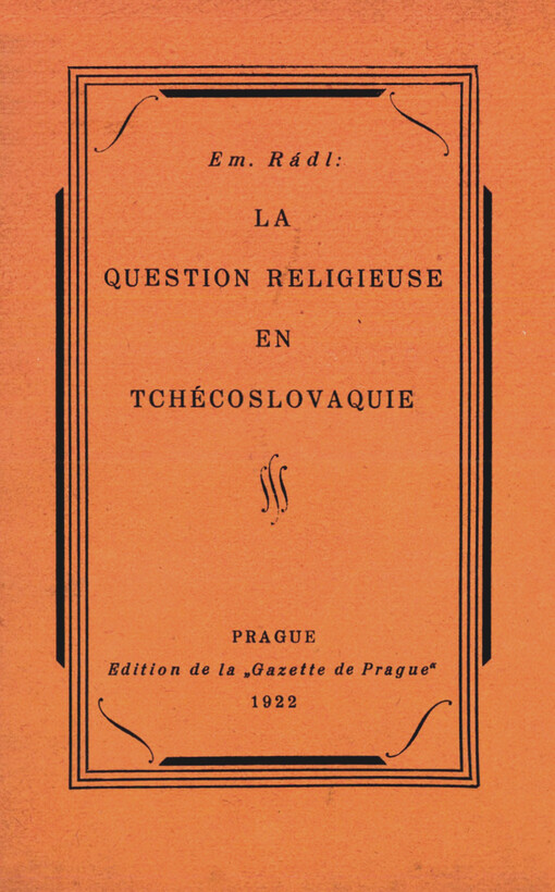 La question religieuse en Tchécoslovaquie