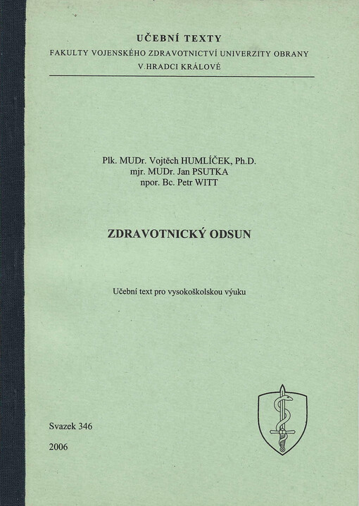 Zdravotnický odsun : učební text pro vysokoškolskou výuku