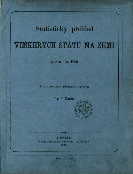 Statistický přehled veškerých států na zemi koncem roku 1865