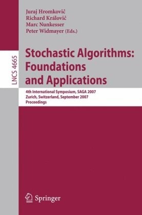 Stochastic Algorithms: Foundations and Applications: 4th International Symposium, SAGA 2007, Zurich, Switzerland, September 13-14, 2007, Proceedings ... Computer Science and General Issues)