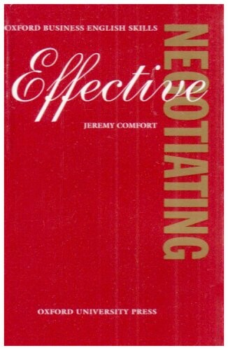 Effective Negotiating: Audio Cassette (Oxford Business English Skills)