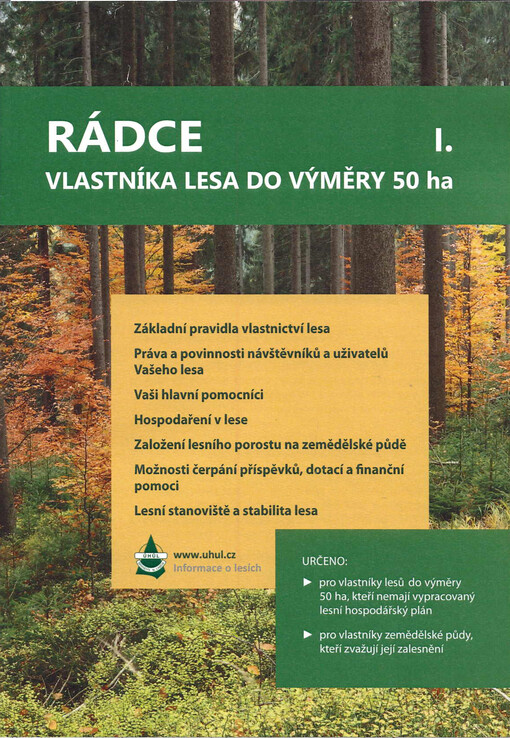 Rádce vlastníka lesa do výměry 50 ha
