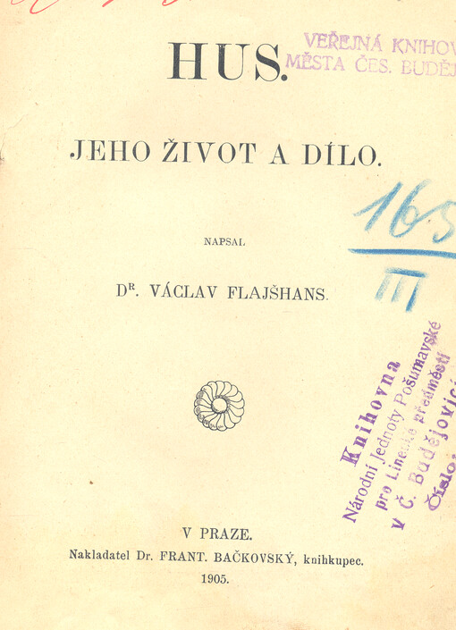 Hus : jeho život a dílo