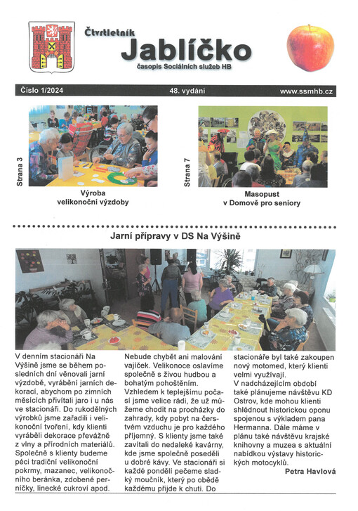 Jablíčko : čtvrtletník : časopis sociálních služeb HB