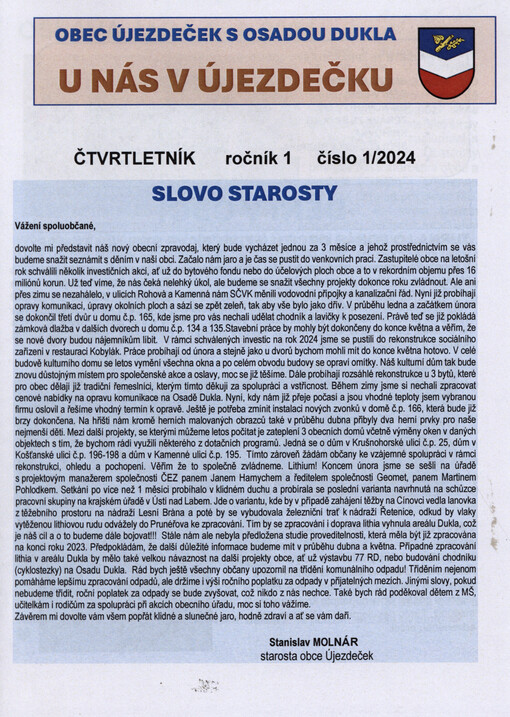 U nás v Újezdečku