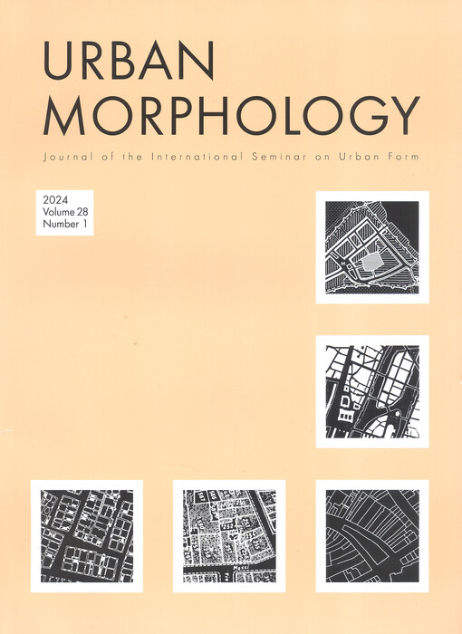 Urban morphology : journal of the International Seminar on Urban Form.