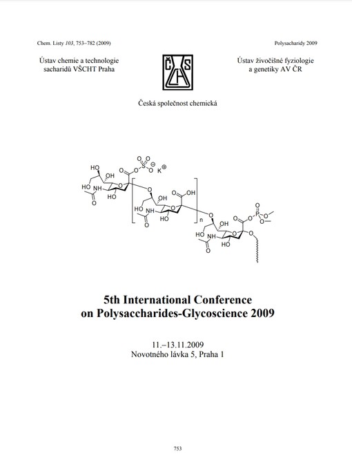 5th international conference on Polysaccharides-GlycosciencePrague 11-13 November 2009