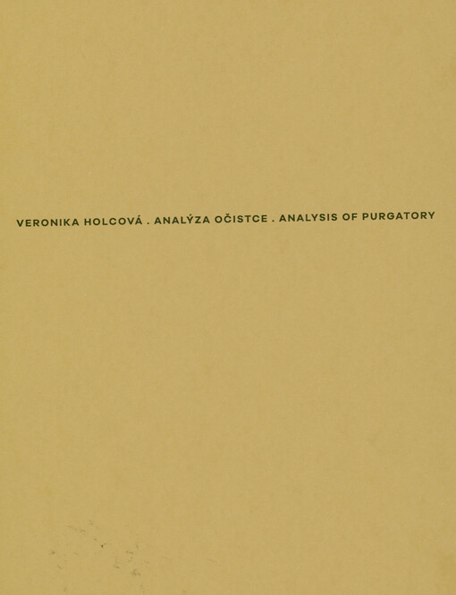Veronika Holcová : analýza očistce = analysis of purgatory