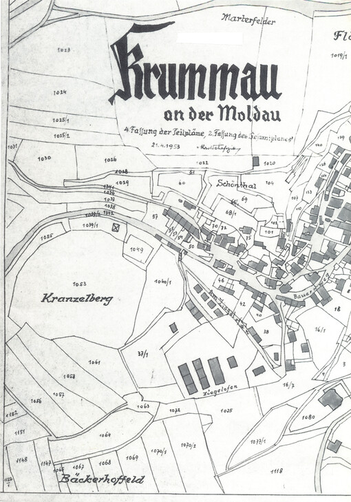 Krummau on der Moldau : 4. Fassung der Teilpläne, 2. Fassung des Gesamtplanes