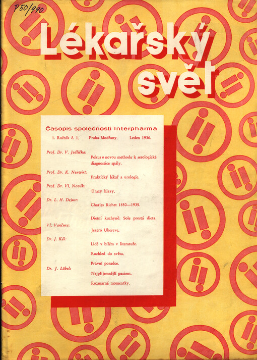 Lékařský svět : časopis společnosti Interpharma