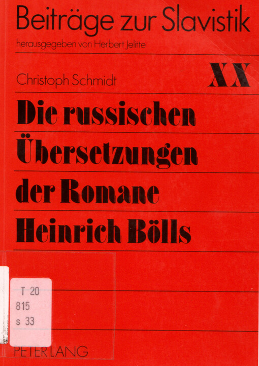 Die russischen Übersetzungen der Romane Heinrich Bölls