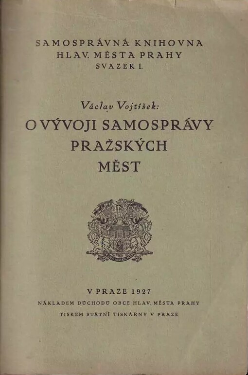 O vývoji samosprávy pražských měst