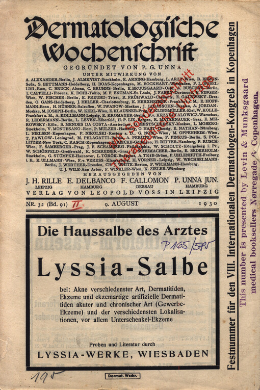 Dermatologische Wochenschrift