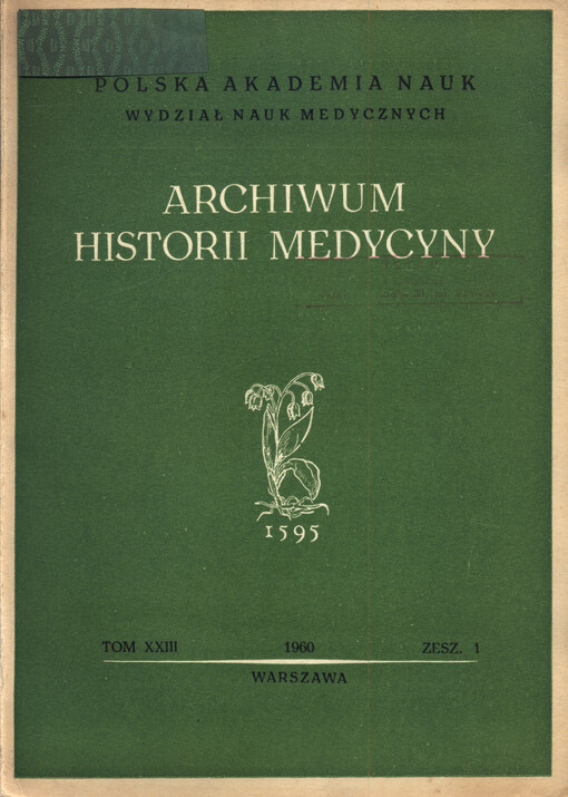 Archiwum historii medycyny