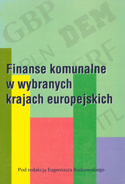 Finanse komunalne w wybranych krajach europejskich