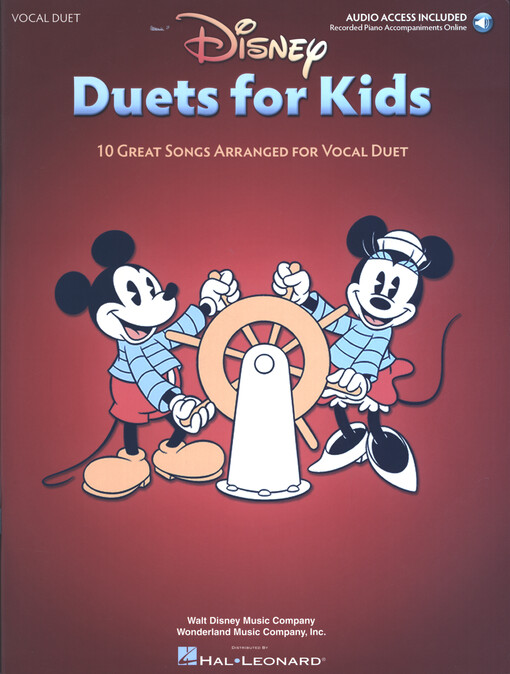 Disney Duets for Kids : 10 Great Songs Arranged for Vocal Duet