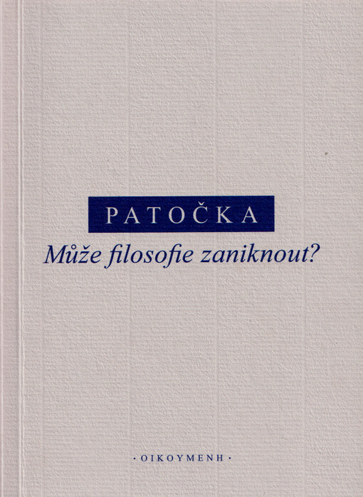 Může filosofie zaniknout?