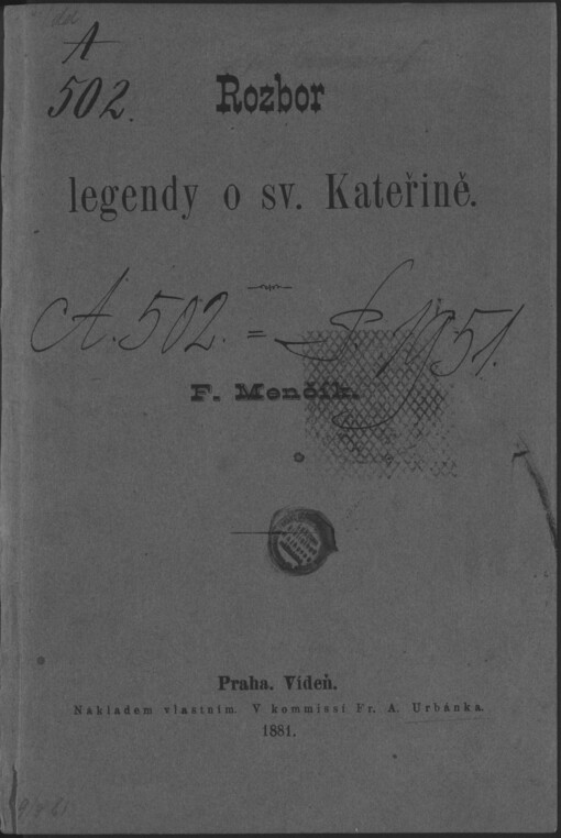 Rozbor legendy o sv. Kateřině