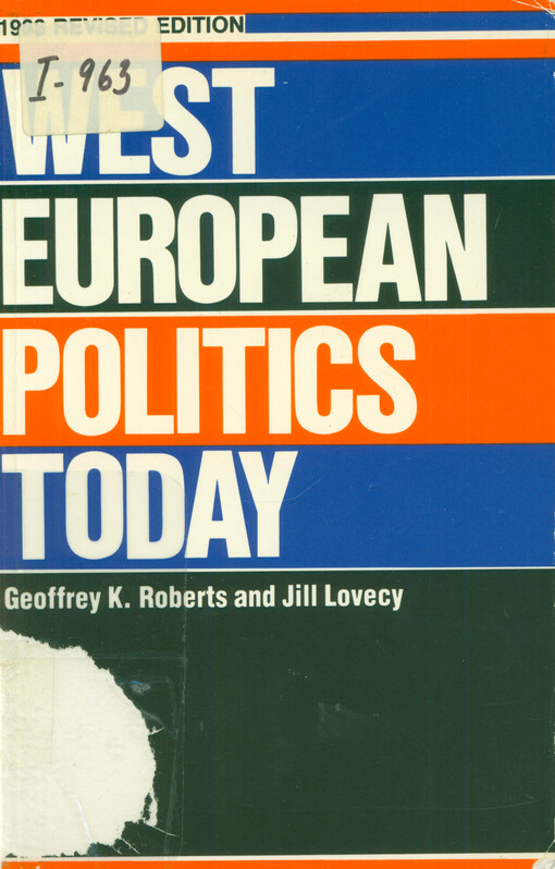 West European politics today