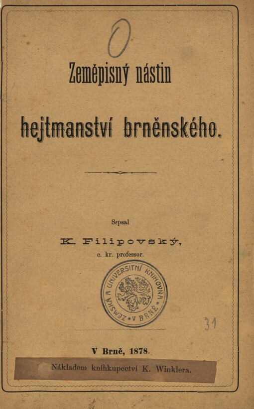 Zeměpisný nástin hejtmanství brněnského