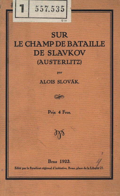 Sur le champ de bataille de Slavkov (Austerlitz)
