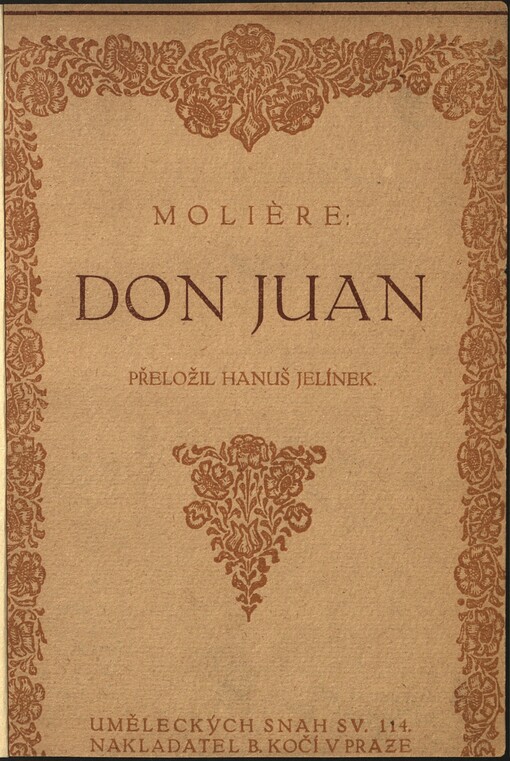 Don Juan, aneb, Kamenný kvas :komedie o 5 děj. : [1665]