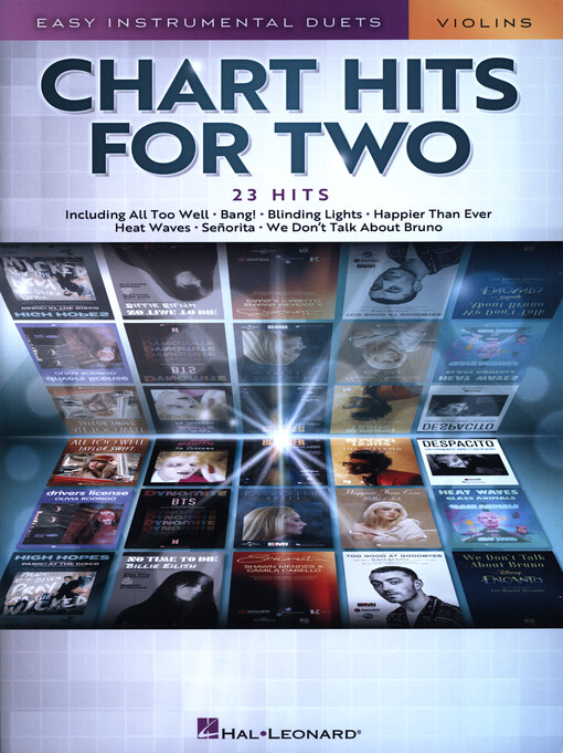 Chart Hits for Two : Easy Instrumental Duets : Violins