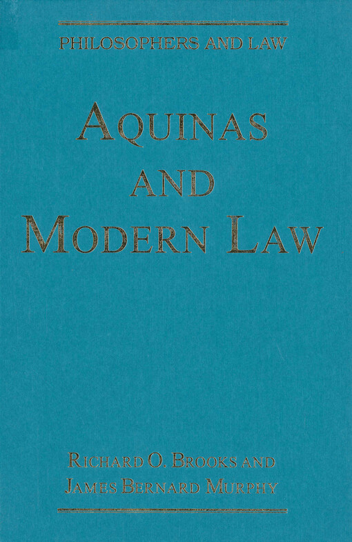 Aquinas and modern law
