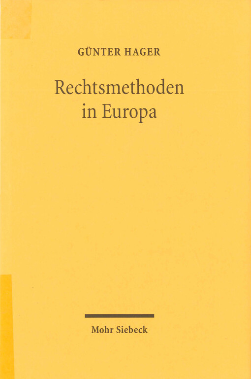 Rechtsmethoden in Europa