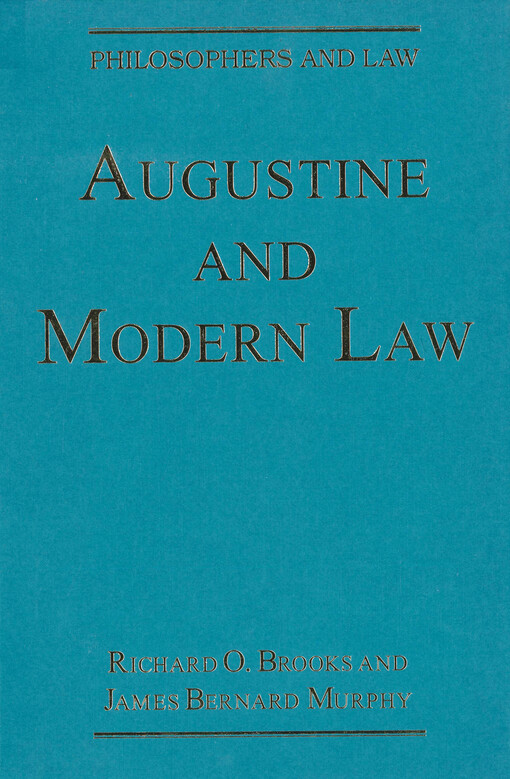 Augustine and modern law