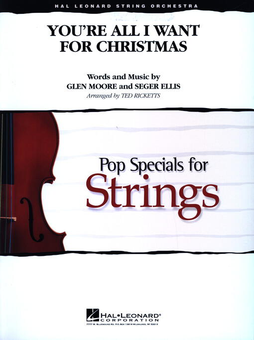 You're All I Want for Christmas : Pop Specials for Strings