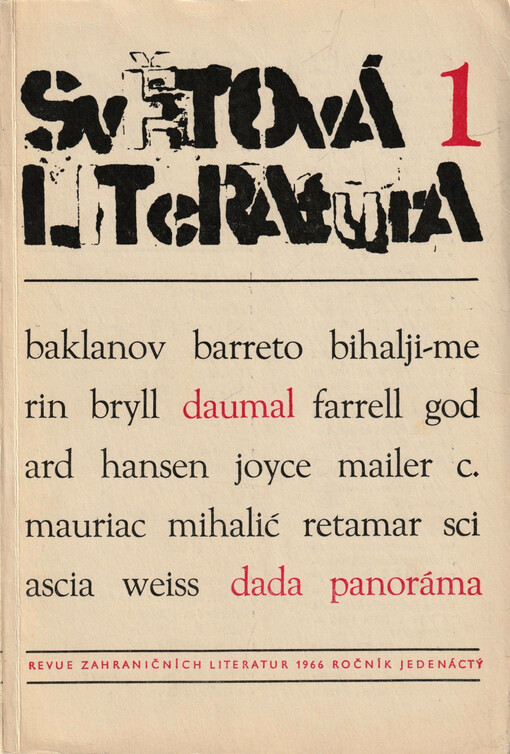 Světová literatura : revue zahraničních literatur