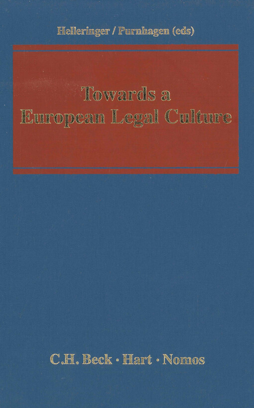 Towards a European legal culture